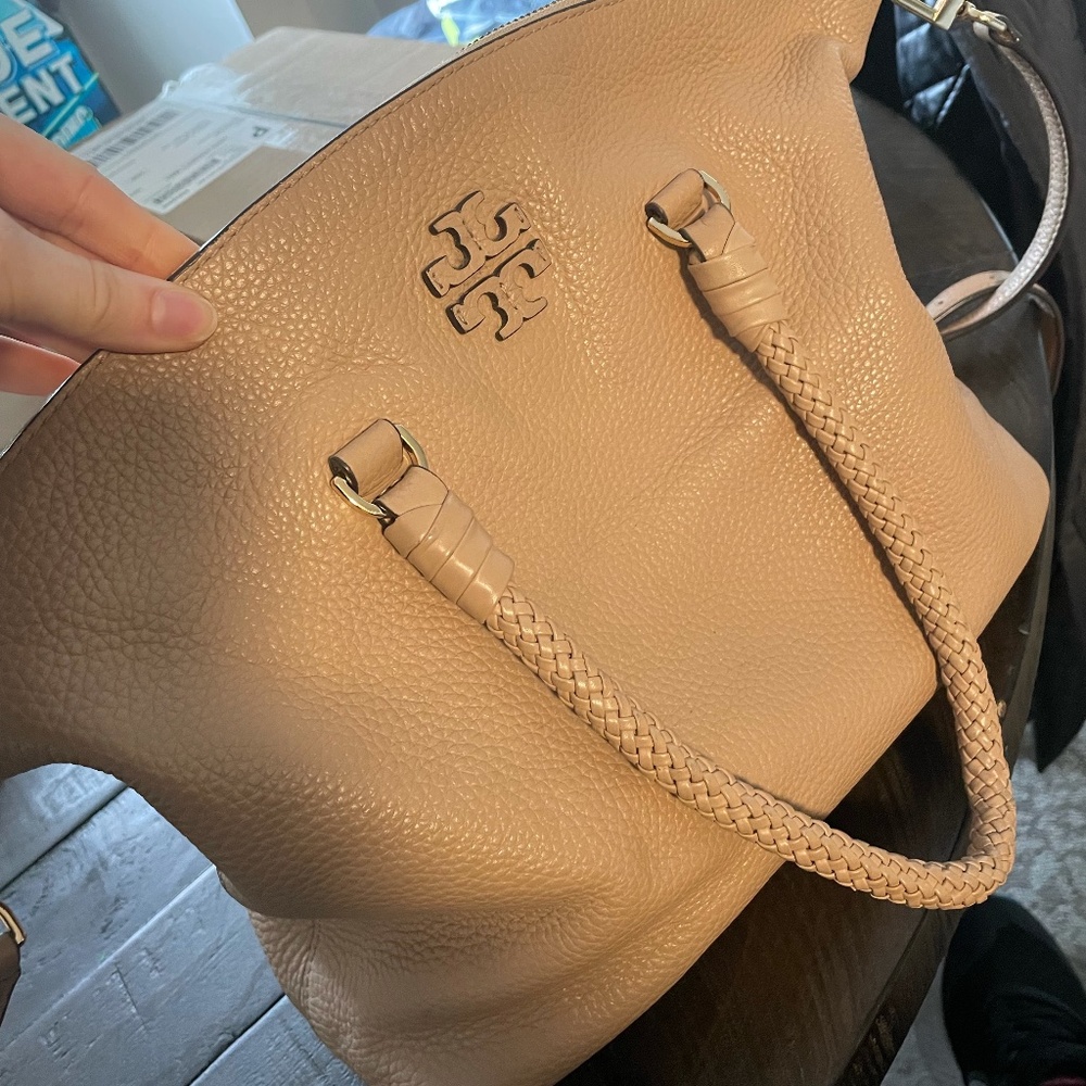 Tory Burch - Cream Tote Bag - Good/Used Condition